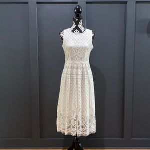 VEIISAR Womens Fashion Sleeveless Lace Fit Flare Elegant Cocktail Party Dress